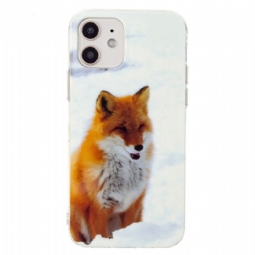 Case iPhone 12 Mini Fluoresoiva Red Fox