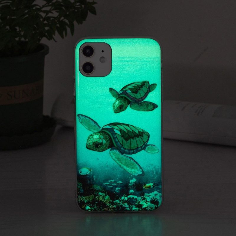 Case iPhone 12 Mini Fluoresoivat Kilpikonnat