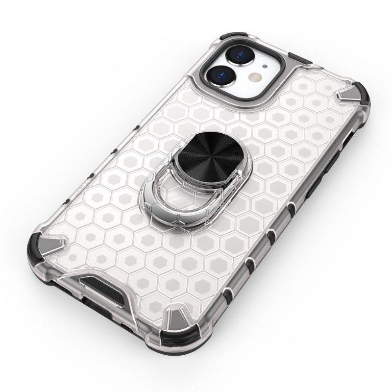 Kuori iPhone 12 Mini Honeycomb Design Sormuksella