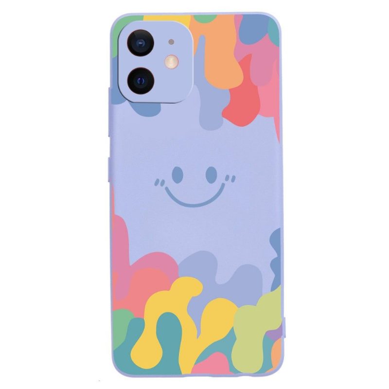 Kuori iPhone 12 Mini Silicone Smiling Splash