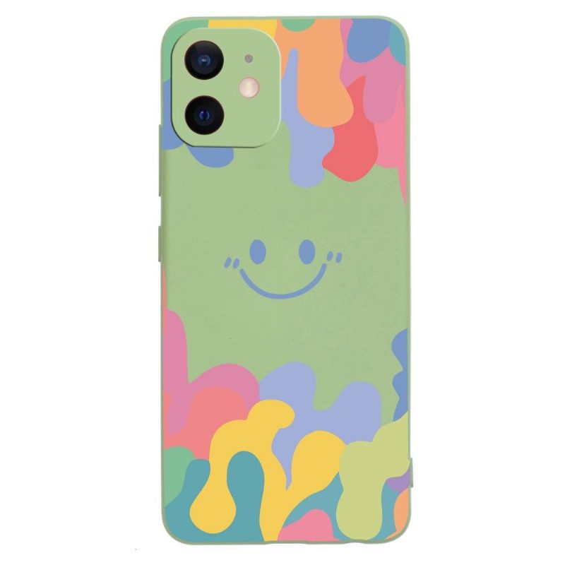 Kuori iPhone 12 Mini Silicone Smiling Splash