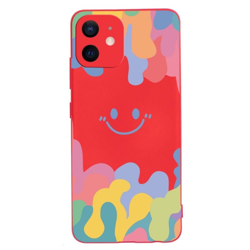 Kuori iPhone 12 Mini Silicone Smiling Splash