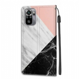 Flip Case Xiaomi Redmi Note 10 4G / Note 10S Hemming Kolme Mallia