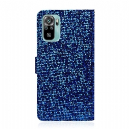 Kotelot Xiaomi Redmi Note 10 4G / Note 10S Glitter-korttikotelo