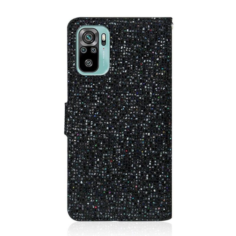 Kotelot Xiaomi Redmi Note 10 4G / Note 10S Glitter-korttikotelo