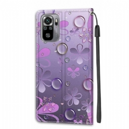 Kotelot Xiaomi Redmi Note 10 4G / Note 10S Suojakuori Purple Flowers -kuva