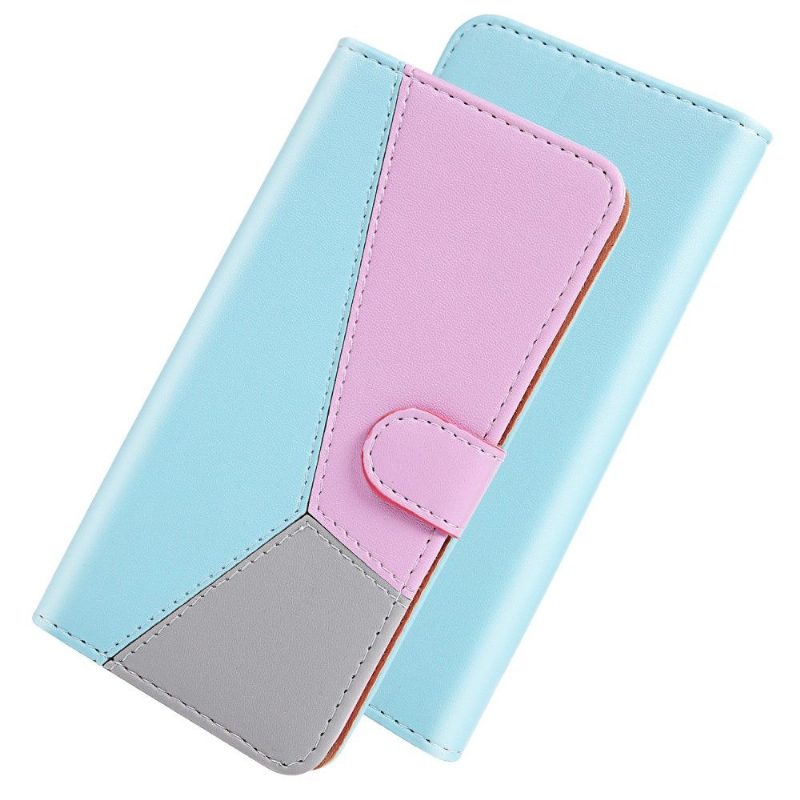 Nahkakotelo Xiaomi Redmi Note 10 4G / Note 10S Tricolor Faux Leather