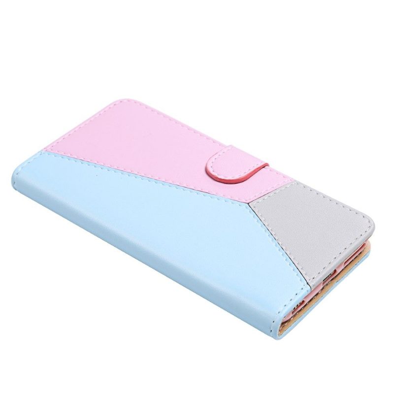 Nahkakotelo Xiaomi Redmi Note 10 4G / Note 10S Tricolor Faux Leather