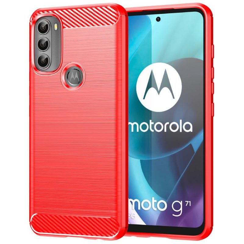 Kuori Motorola Moto G71 5G Silikoniharjattu Tehoste