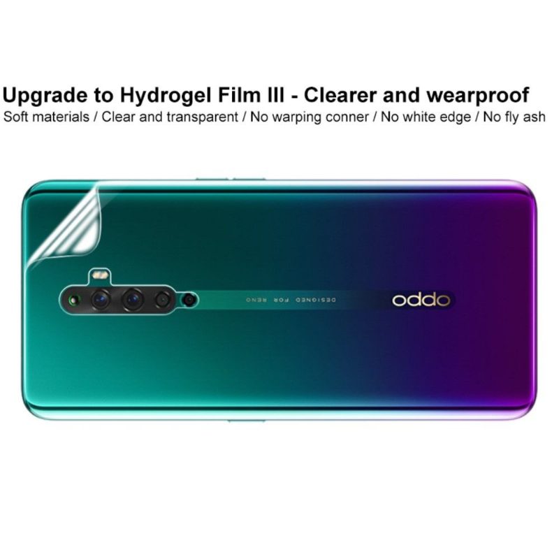 2 Hydrogel-Selkäsuojakalvoa Oppo Reno 2Z:Lle