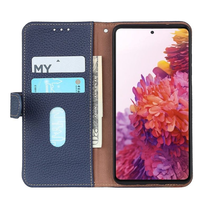 Flip Case Samsung Galaxy A22 5G Hemming Khazneh Rakeinen Nahka