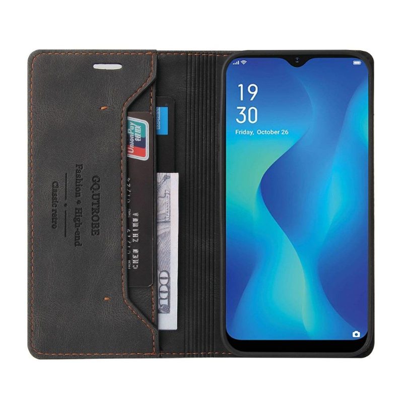 Kotelot Samsung Galaxy A22 5G Gq.utrobe Faux Leather Retro