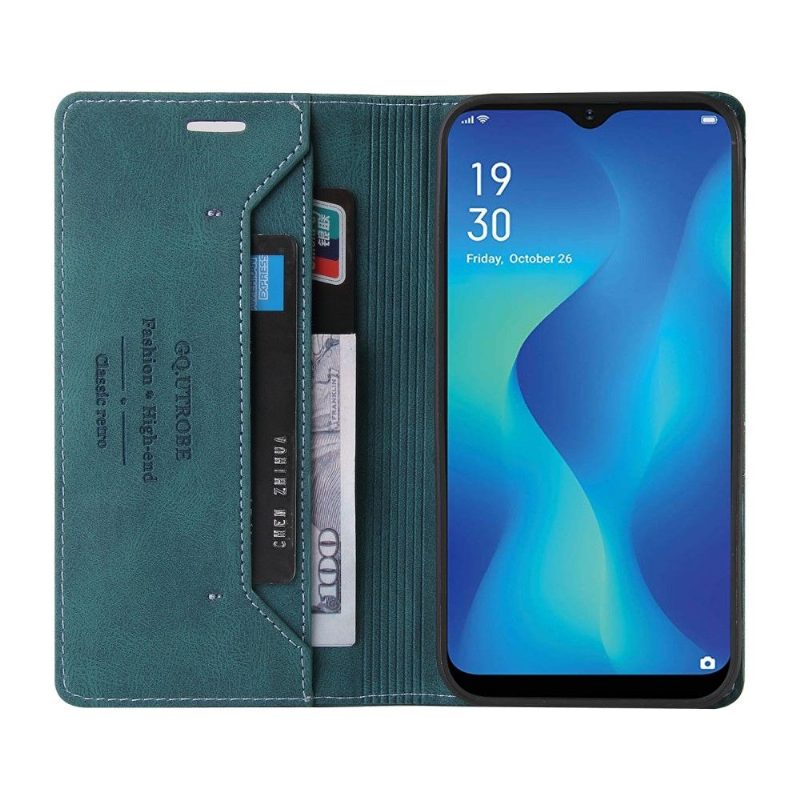 Kotelot Samsung Galaxy A22 5G Gq.utrobe Faux Leather Retro