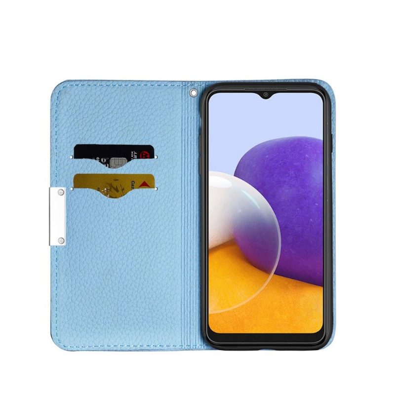 Kotelot Samsung Galaxy A22 5G Graine Faux Leather Flip