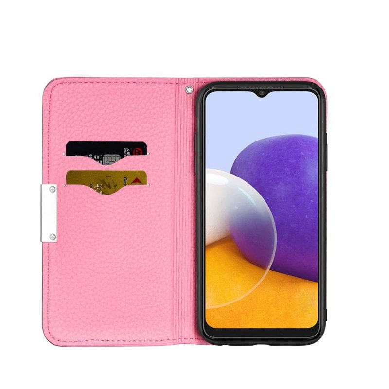 Kotelot Samsung Galaxy A22 5G Graine Faux Leather Flip