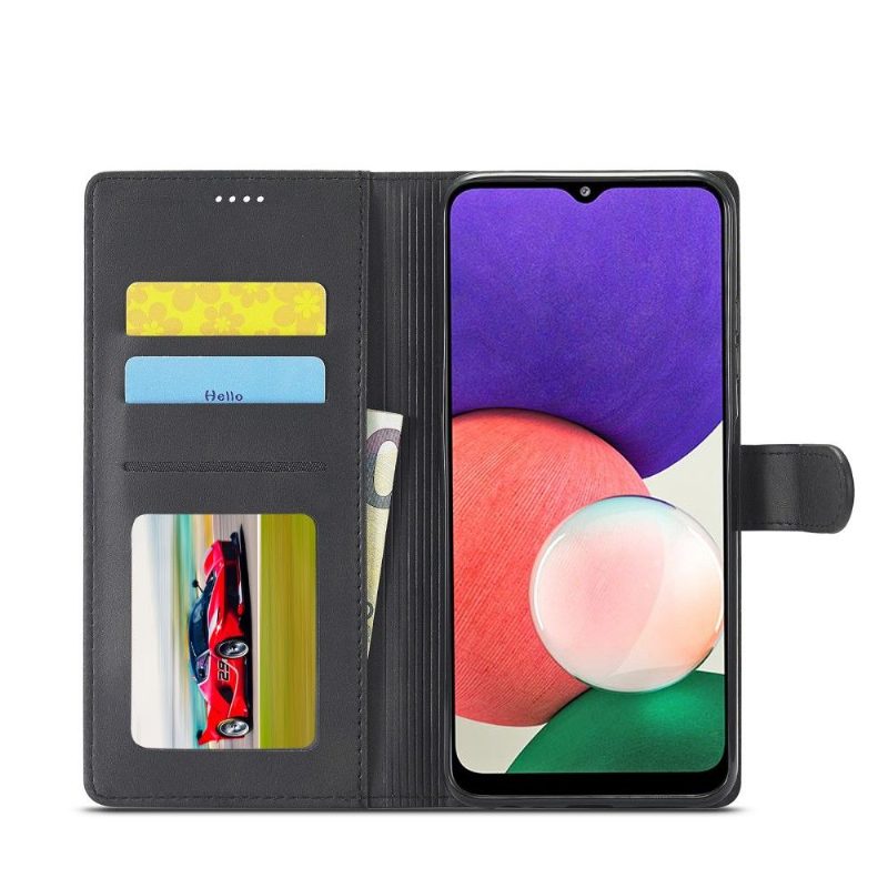 Kuoret Samsung Galaxy A22 5G Kotelot Flip Leather Effect Lc.imeeke