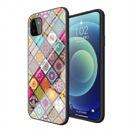 Kuori Samsung Galaxy A22 5G Kaleidoscope Mandala Jalustalla