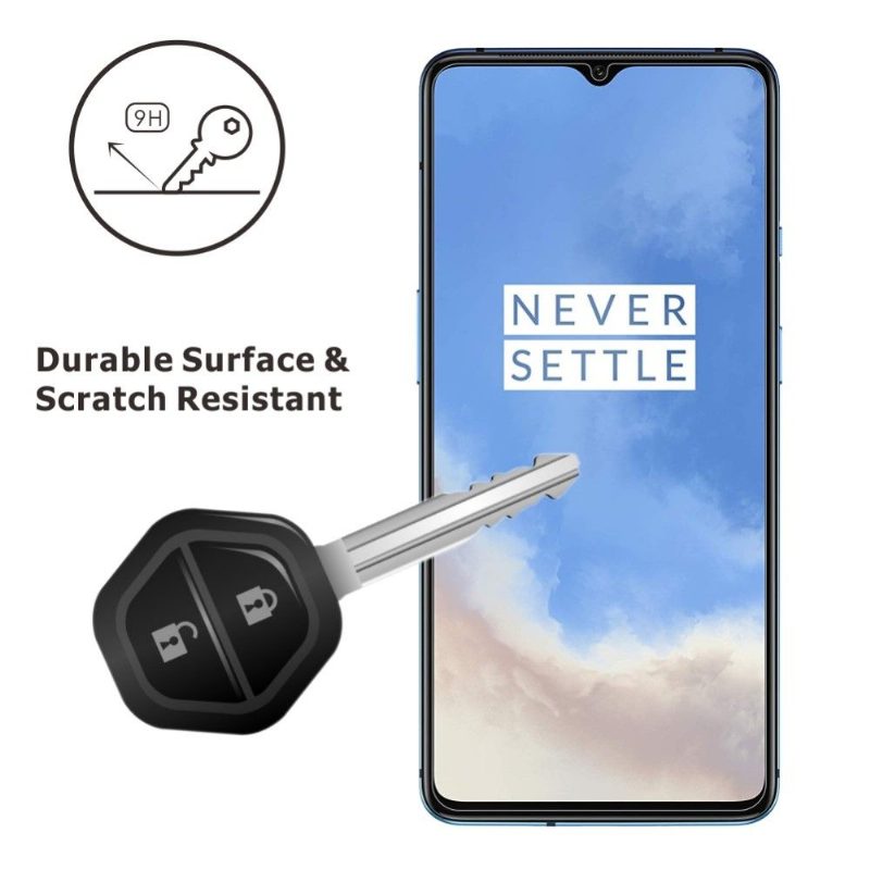 Oneplus 7T - Pakkaus 2 Karkaistua Lasikalvoa