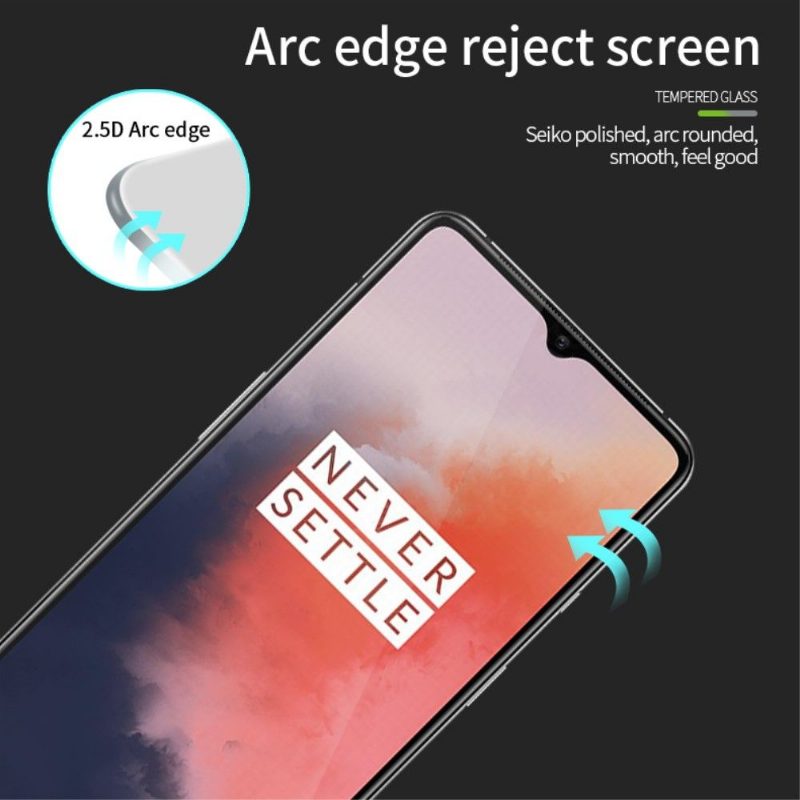 Oneplus 7T - Täysikokoinen Karkaistu Lasi Näytönsuoja