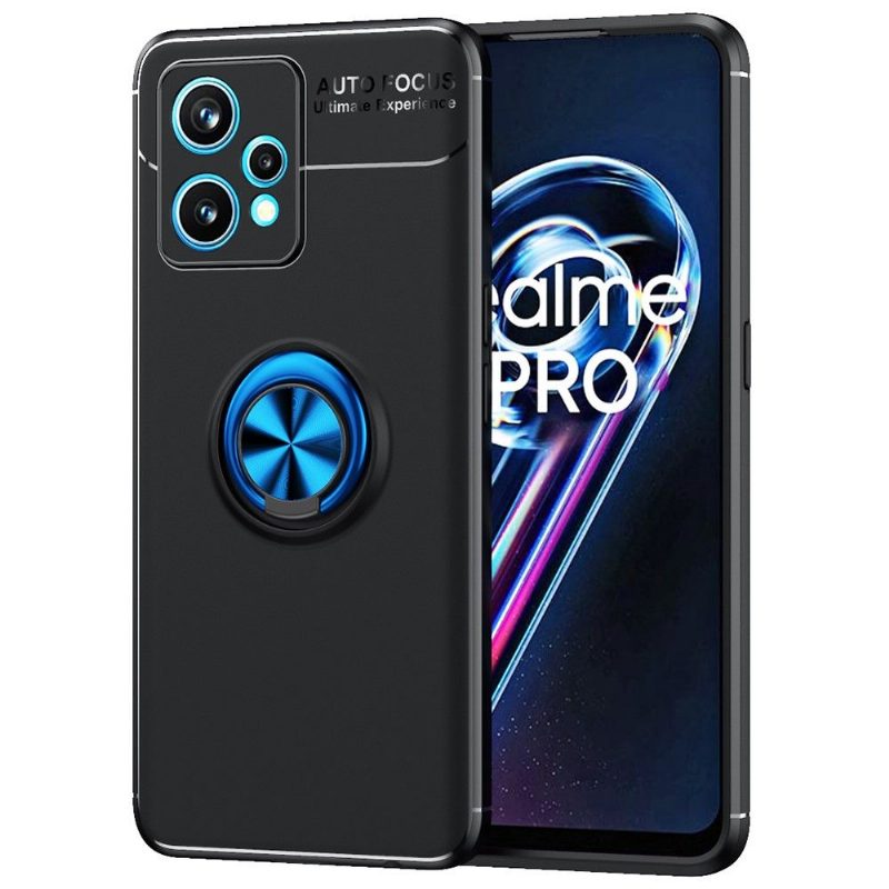 Kuori Realme 9 Pro Silikoni Pyörivällä Jalustalla