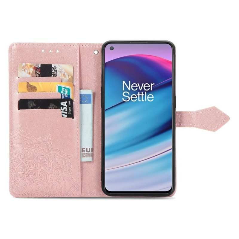 Kotelot OnePlus Nord CE 5G Mandala Relief Faux Leather