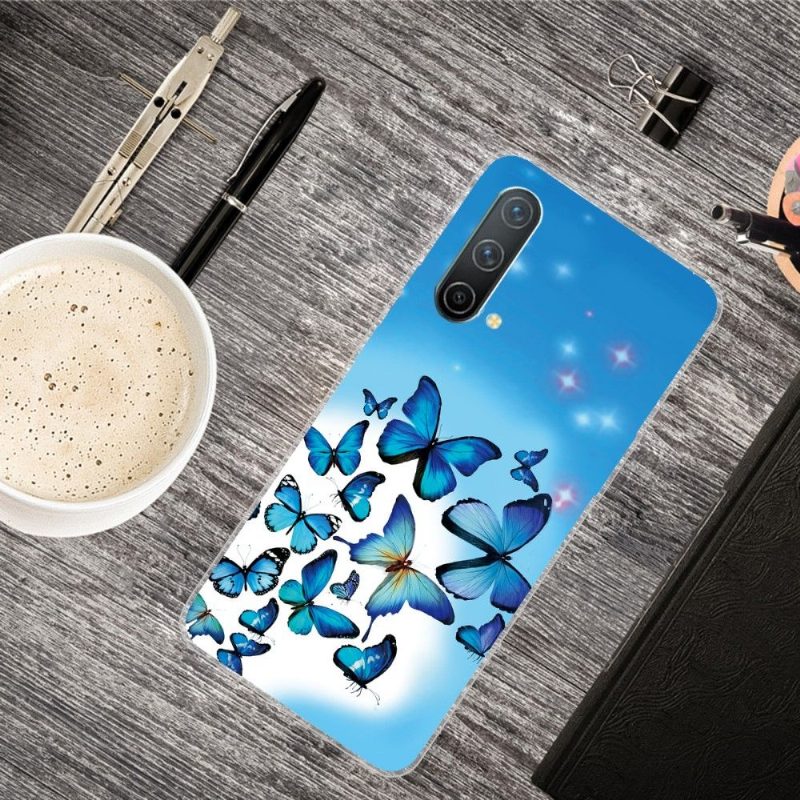 Kuori OnePlus Nord CE 5G Hemming Siniset Perhoset