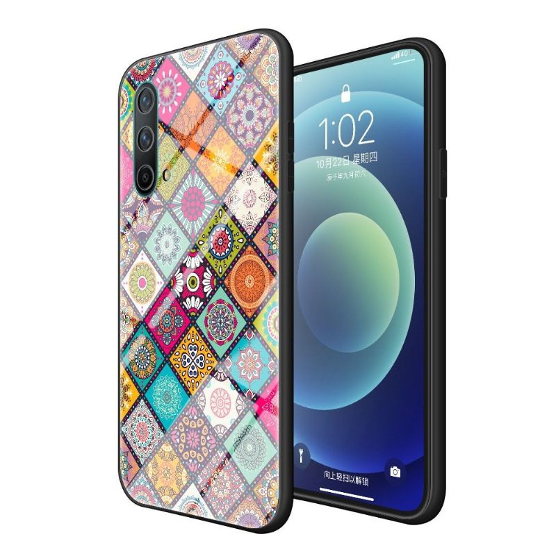 Kuori OnePlus Nord CE 5G Kaleidoscope Mandala Jalustalla