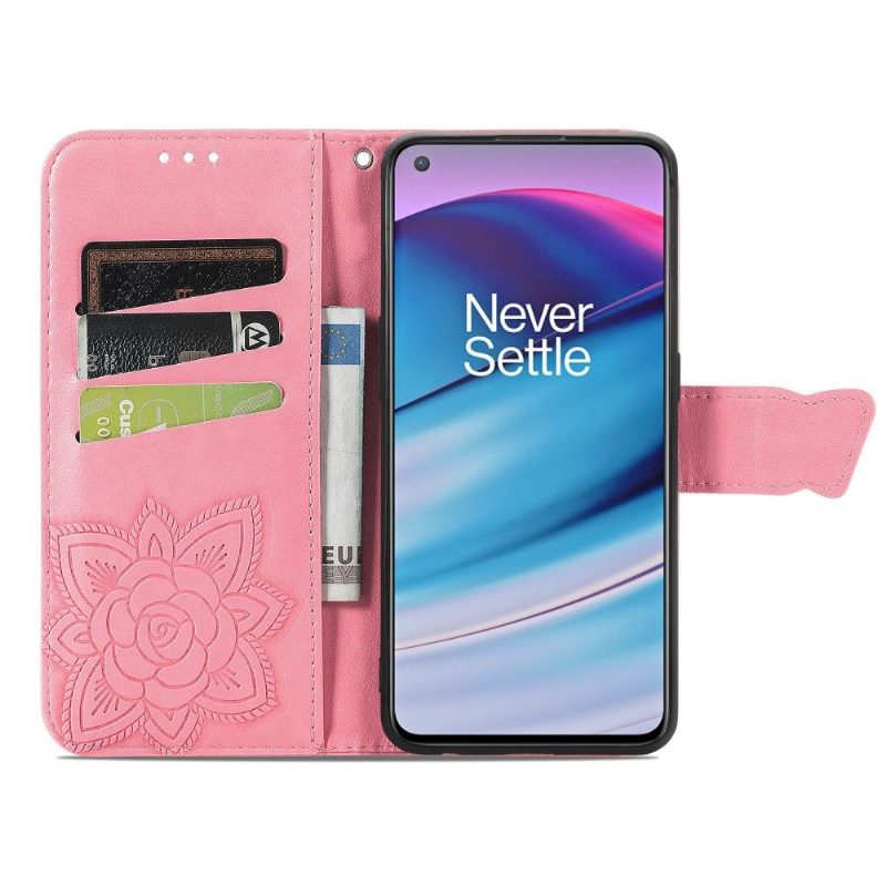 Nahkakotelo OnePlus Nord CE 5G Butterfly Relief