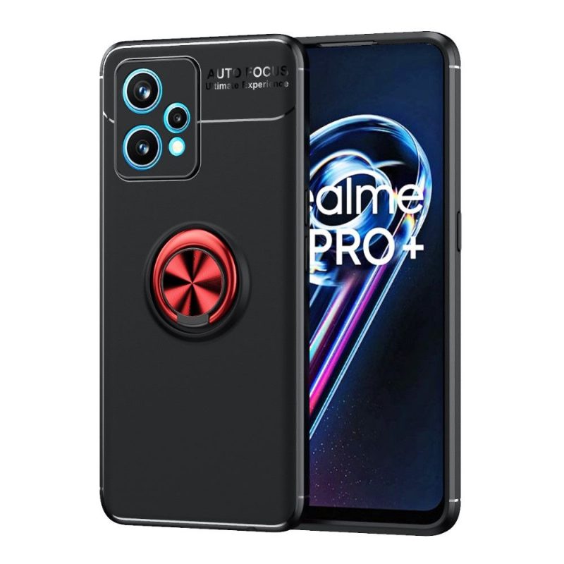 Case Realme 9 Pro Plus Murtumaton Puhelinkuoret Silikoni Pyörivällä Jalustalla