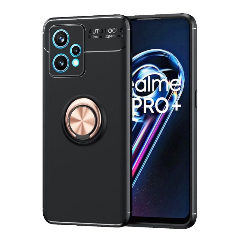 Case Realme 9 Pro Plus Murtumaton Puhelinkuoret Silikoni Pyörivällä Jalustalla