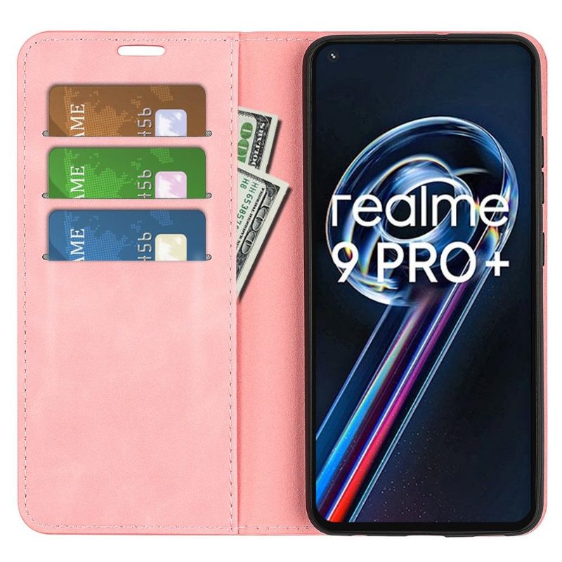 Kuoret Realme 9 Pro Plus Suojakuori Keinonahkainen Funktioteline