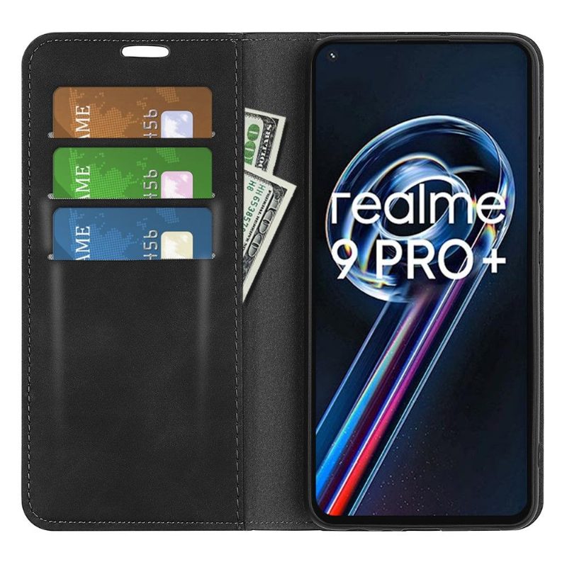 Kuoret Realme 9 Pro Plus Suojakuori Keinonahkainen Funktioteline