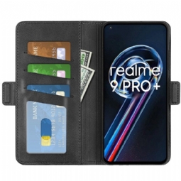 Kuoret Realme 9 Pro Plus Suojakuori Lompakkokotelo Matta Keinonahkainen Kansi