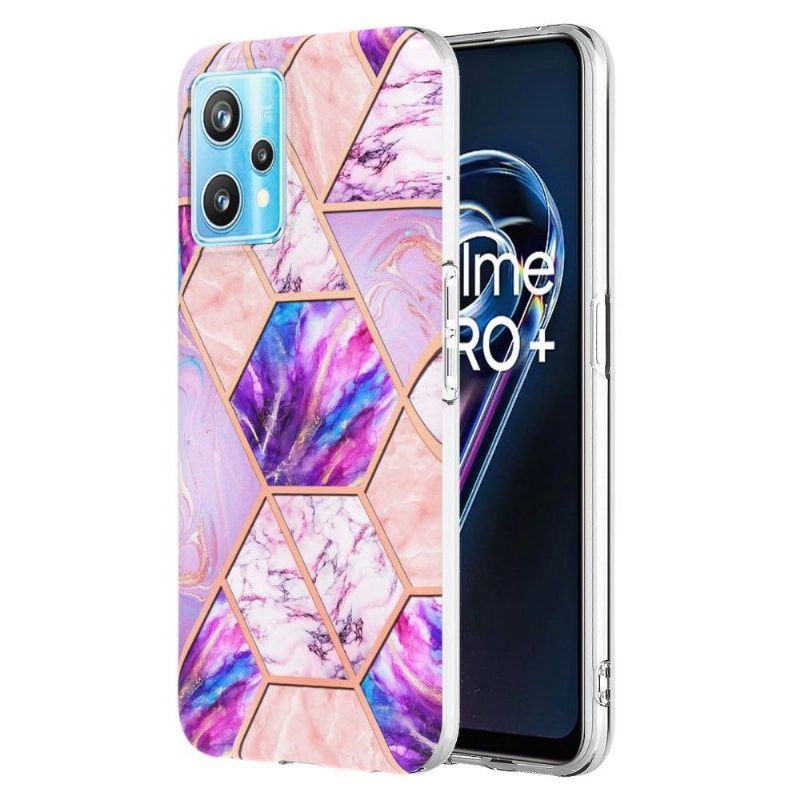 Kuori Realme 9 Pro Plus Suojakuori Marmorikuviogeometria