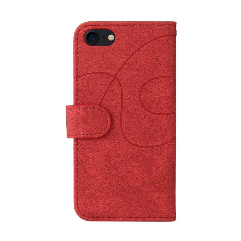 Flip Case iPhone SE 2022 Hemming Bicolor Artistic