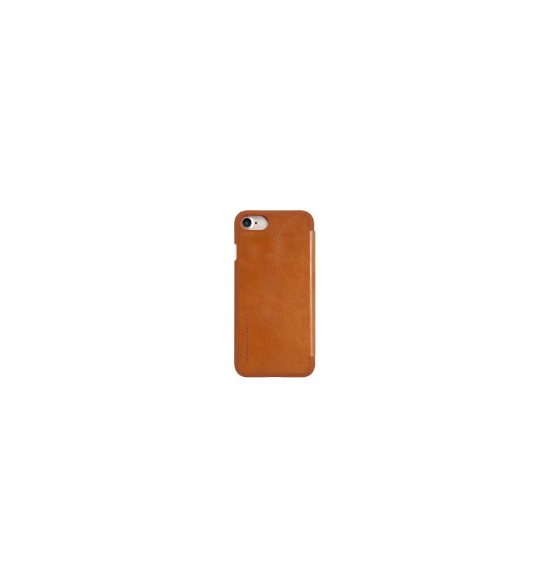 Kotelot iPhone SE 2022 Qin Series Nillkin Faux Leather - Havanna