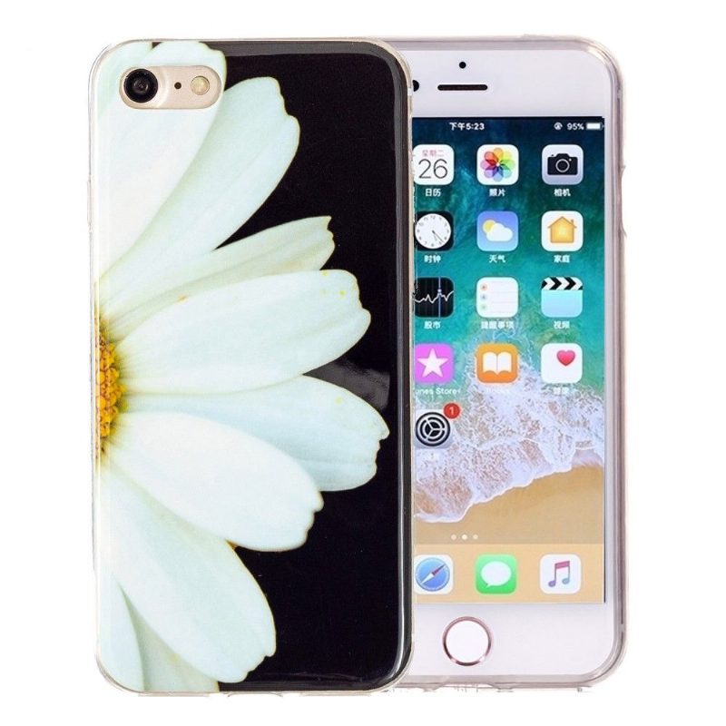 Kuori iPhone SE 2022 Fluoresoiva Daisy