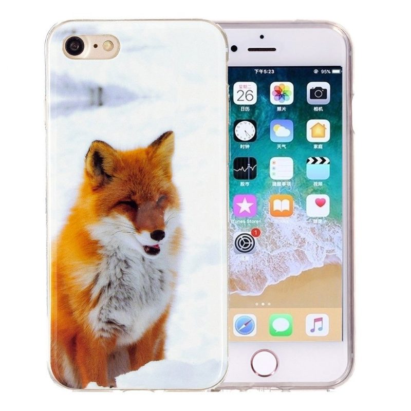 Kuori iPhone SE 2022 Fluoresoiva Red Fox