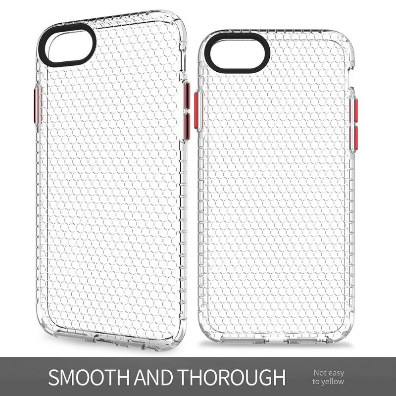 Kuori iPhone SE 2022 Silicone Honeycomb