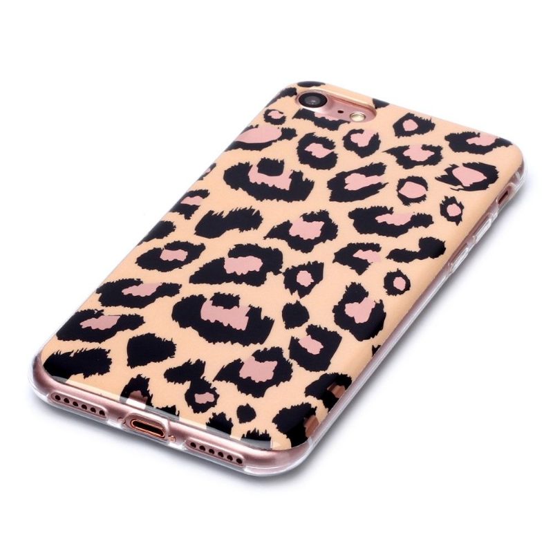 Kuori iPhone SE 2022 Suojakuori Leopard-geelissä