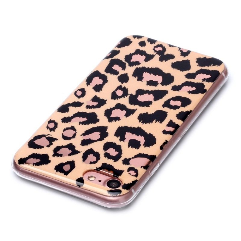 Kuori iPhone SE 2022 Suojakuori Leopard-geelissä