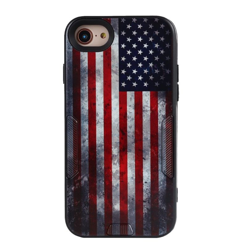 Kuori iPhone SE 2022 Vintage Amerikan Lippu