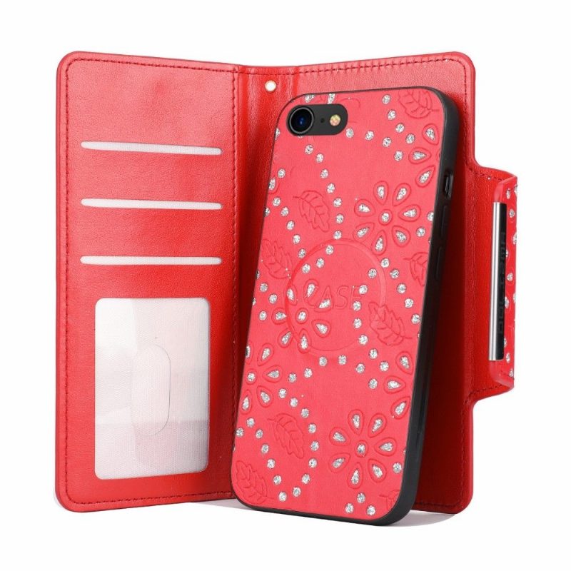 Kuori Kotelot iPhone SE 2022 Diamond Flowers