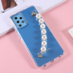 Case Samsung Galaxy A72 4G / A72 5G Läpinäkyvä Helmihihna