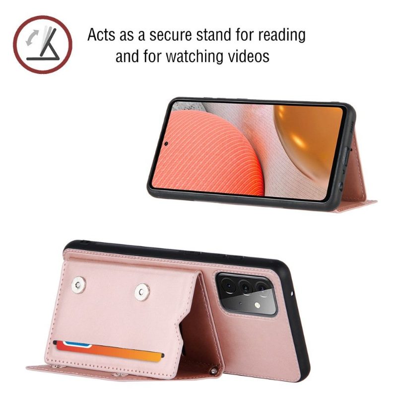 Case Samsung Galaxy A72 4G / A72 5G Murtumaton Puhelinkuoret Aude Moniosastoinen Kaulanauha