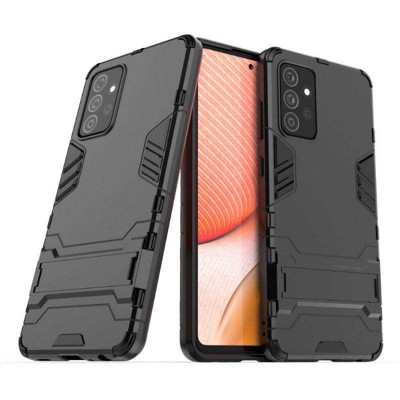 Case Samsung Galaxy A72 4G / A72 5G Murtumaton Puhelinkuoret Cool Guard Integroidulla Jalustalla