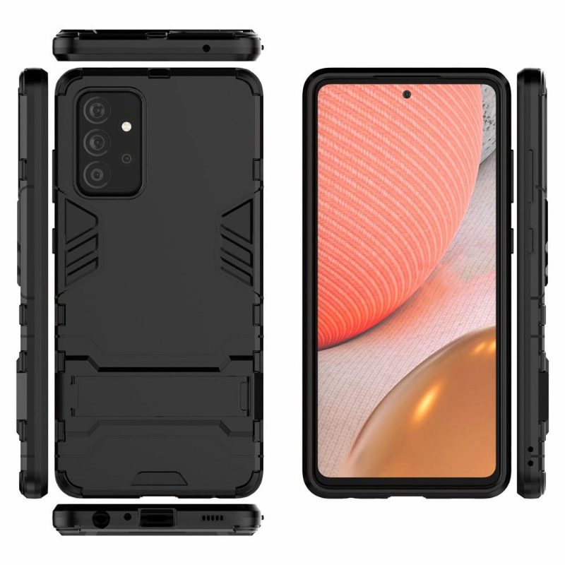 Case Samsung Galaxy A72 4G / A72 5G Murtumaton Puhelinkuoret Cool Guard Integroidulla Jalustalla