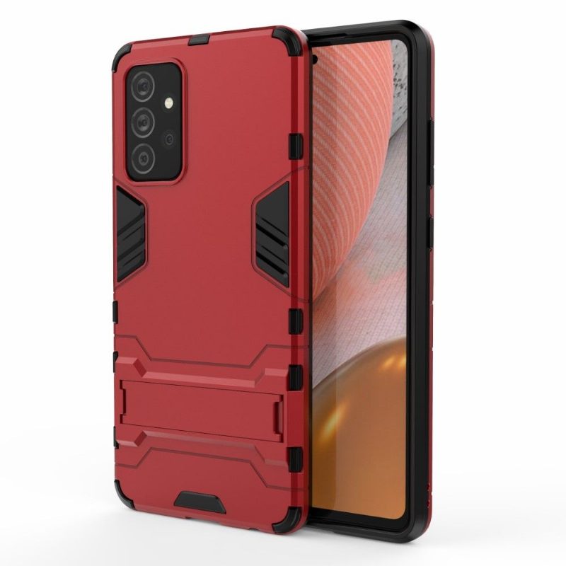 Case Samsung Galaxy A72 4G / A72 5G Murtumaton Puhelinkuoret Cool Guard Integroidulla Jalustalla