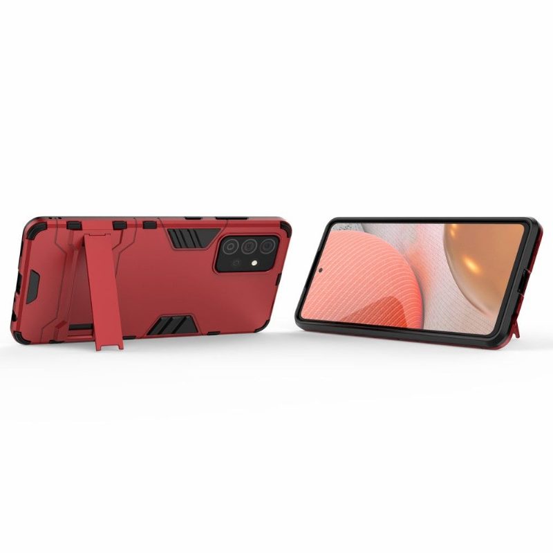 Case Samsung Galaxy A72 4G / A72 5G Murtumaton Puhelinkuoret Cool Guard Integroidulla Jalustalla