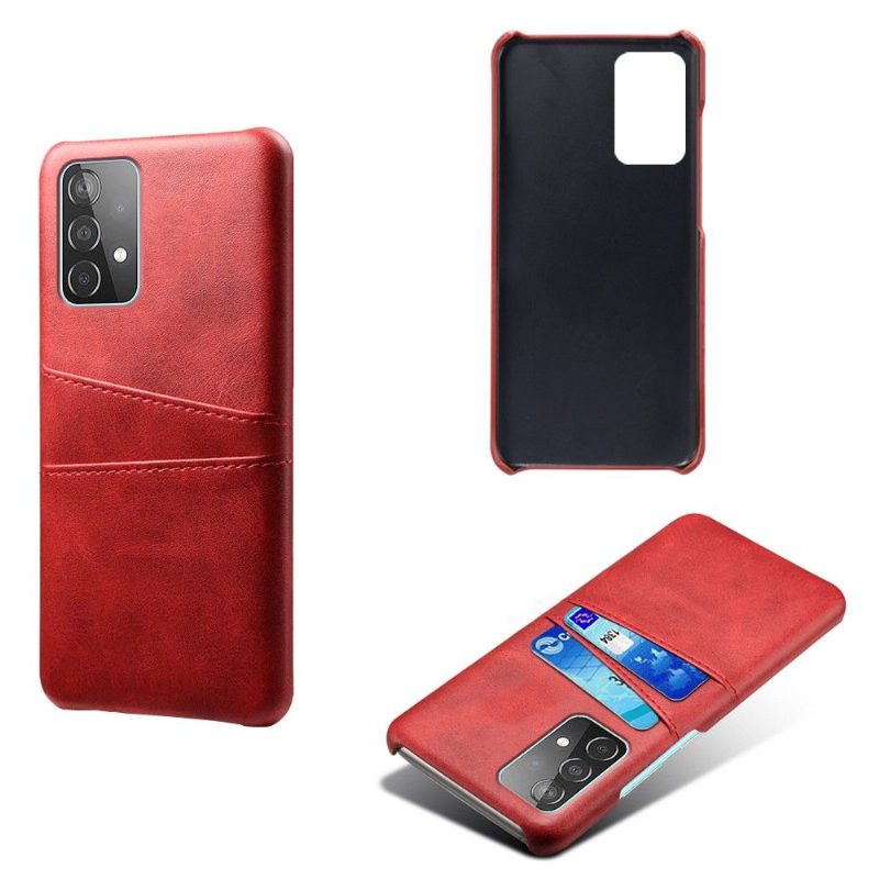 Case Samsung Galaxy A72 4G / A72 5G Murtumaton Puhelinkuoret Melody Leather Effect -korttikotelo